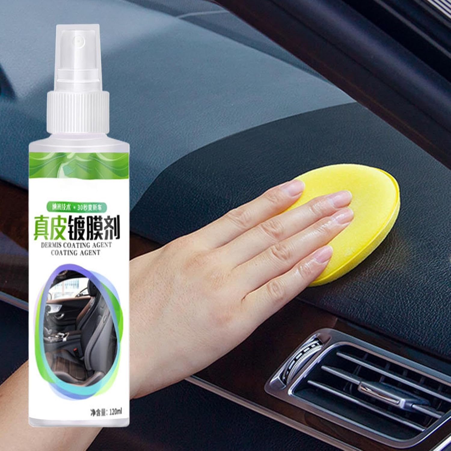 Lisutupode Leather Polish for Car Interior - Car Leather Conditioner Renovation Agent Cleaning Spray | Vehicle Interior Care, 120Ml Automotive Cleaning Supplies, Long-Lasting Protection image number 6