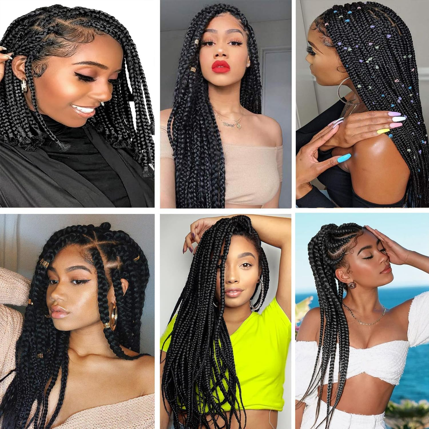 Mscat 30 Inch 8 Packs Pre Stretched Braiding Hair Brown Pre Stretched Braiding Professional Synthetic Prestretched Crochet Braids Hair Extension Hot Water Setting Yaki Texture (30#) image number 6