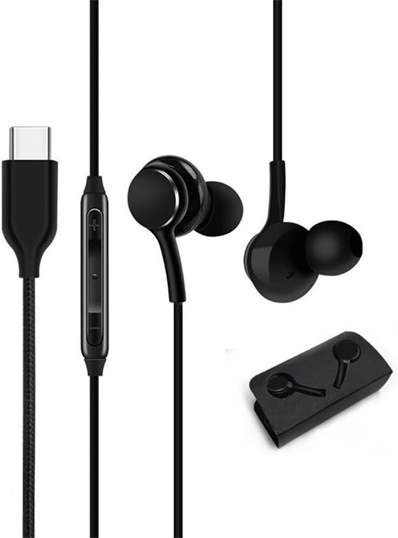 USB Type C Handsfree Earphone for Samsung Galaxy S20 S21A Note 20 Pixel 4 (JS08) image number 1