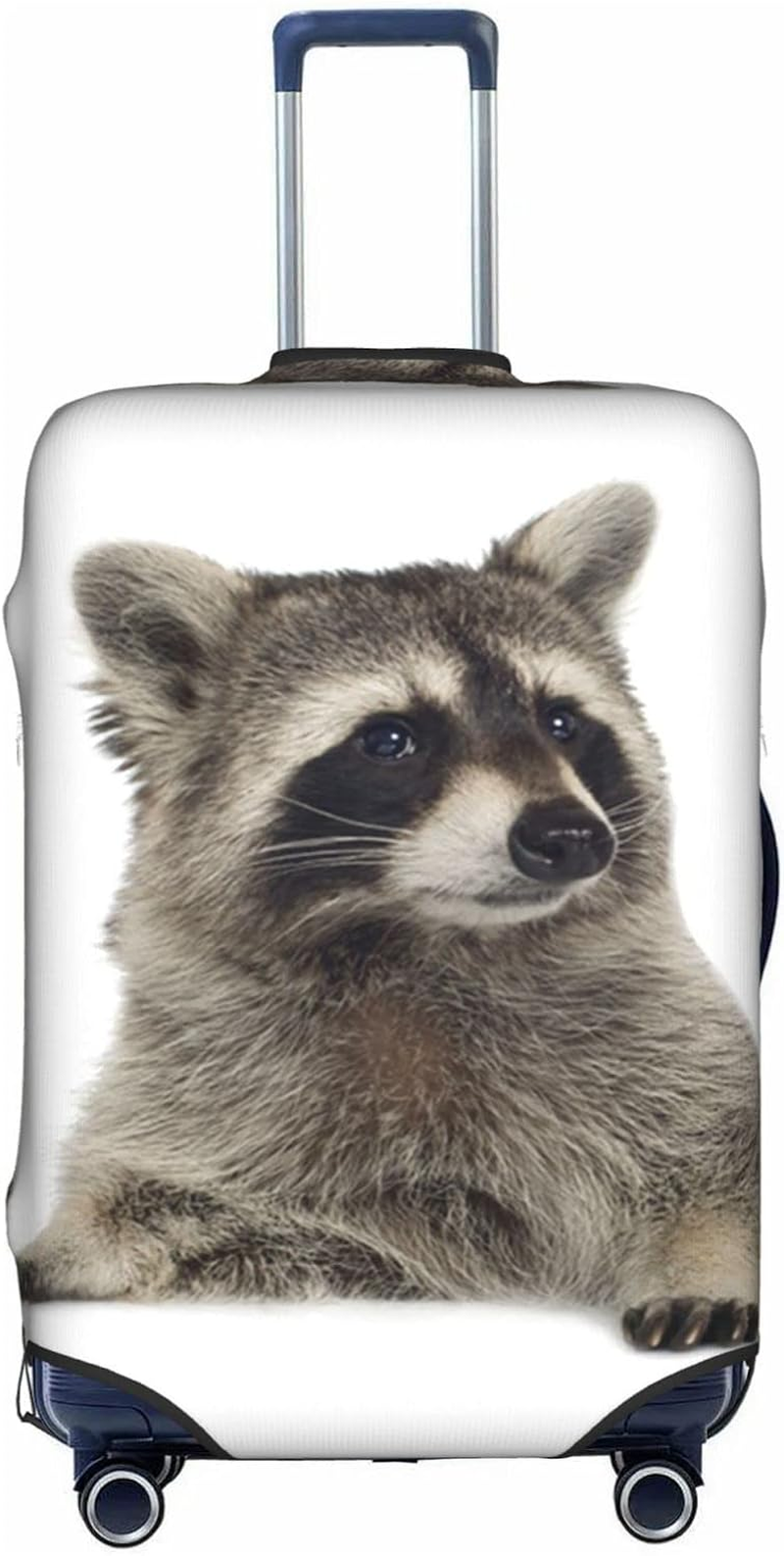Obabo Serene Coastal Travel Luggage Cover,Washable Suitcase Cover Protector Anti-Scratch Suitcase Cover Fits 18-32 In, Hairy Raccoon, S image number 3