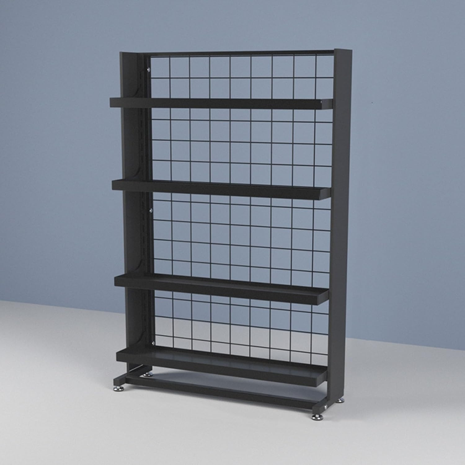 Snack Storage Rack Storage Baskets， Supermarket Retail Display Shelf(Black,A 70Cm/27.6In) image number 1