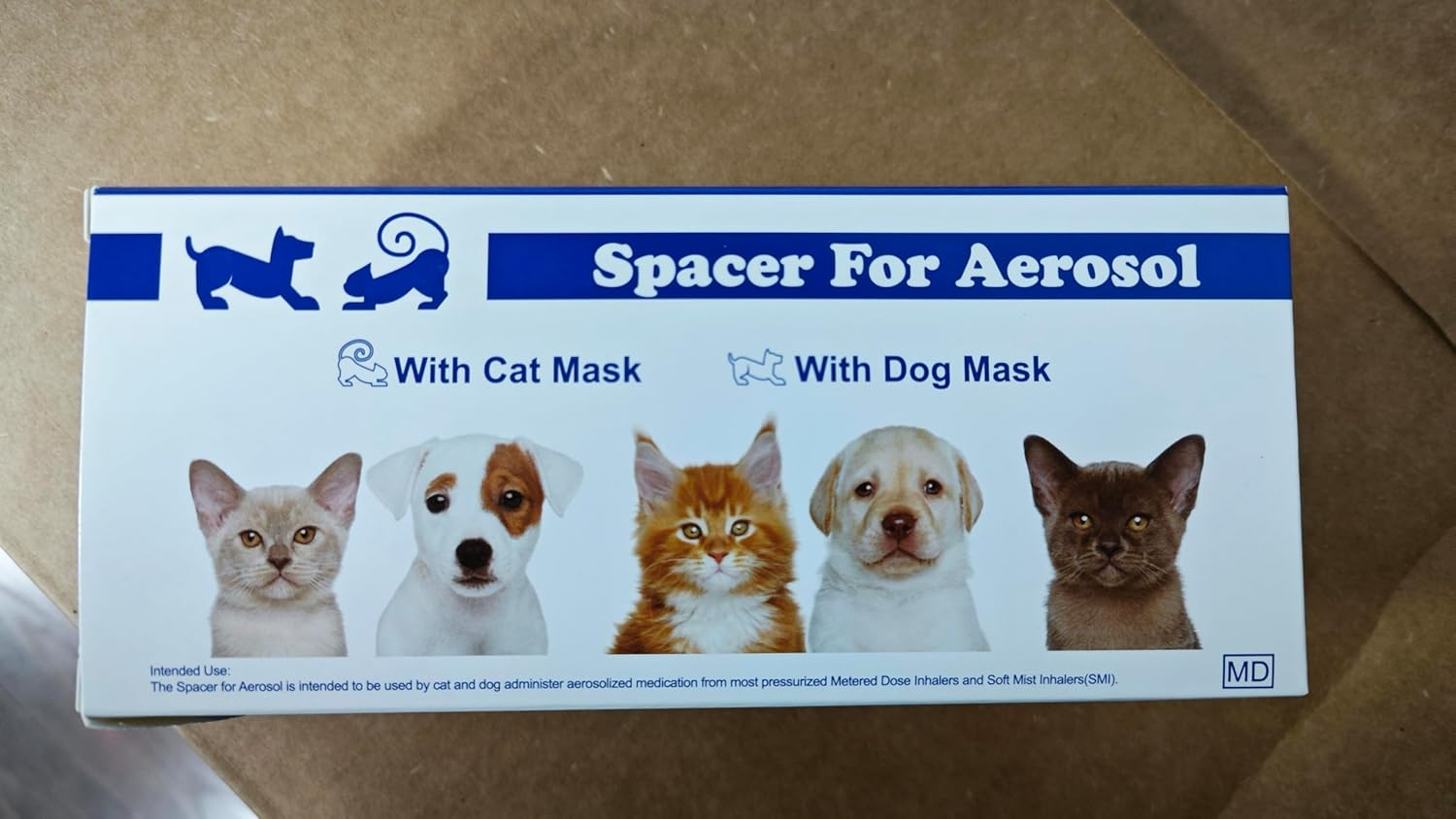 Cat and Dog Inhaler Spacer with Mask in 2 Sizes, Animal Chamber Dog Inhalation Cat and Dogs, Delivers an Optimal Dose of Medication to the Lungs for Asthma image number 1