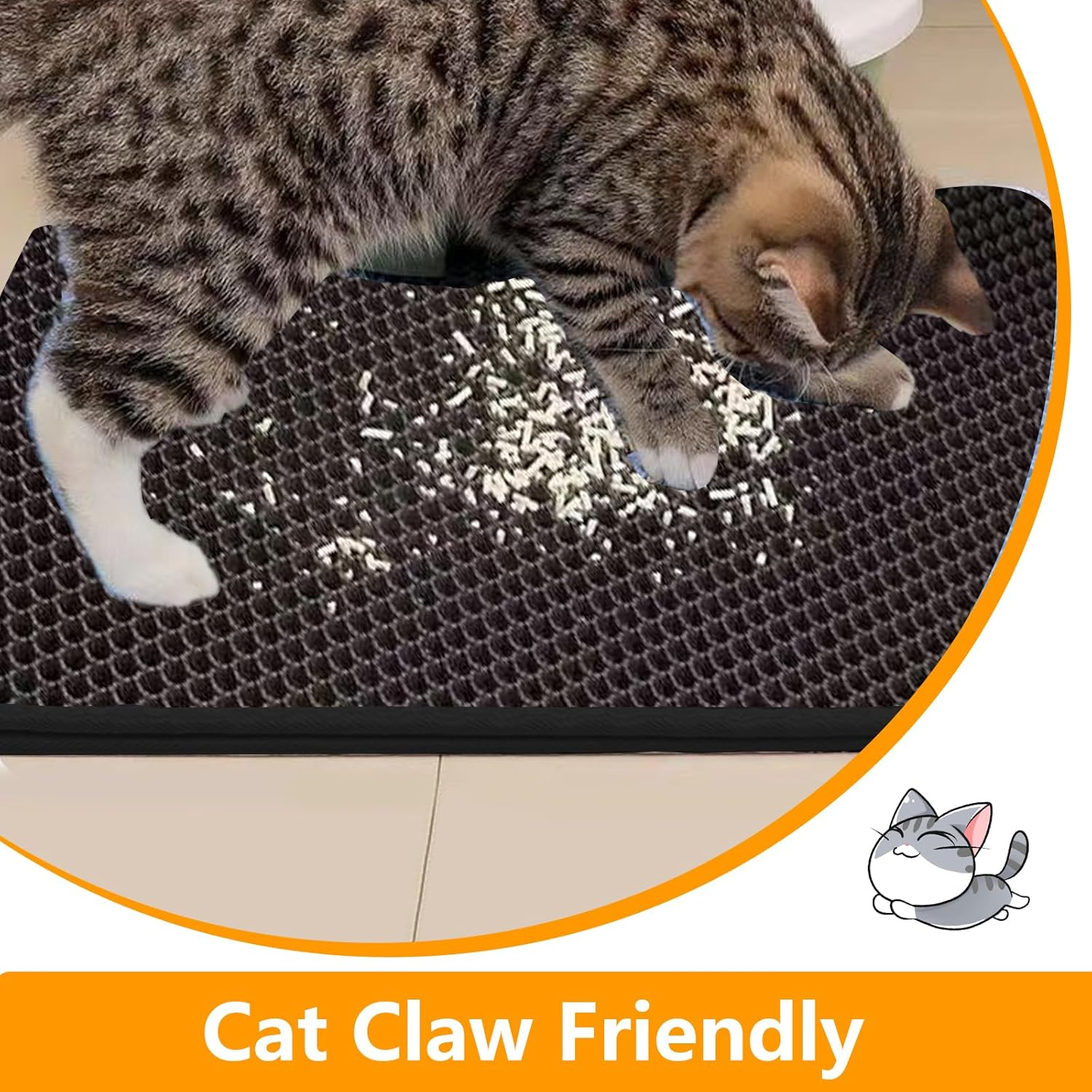 Cat Litter Tray Mat, Honeycomb Design Cat Litter Mat, Cat Litter Tray Mat