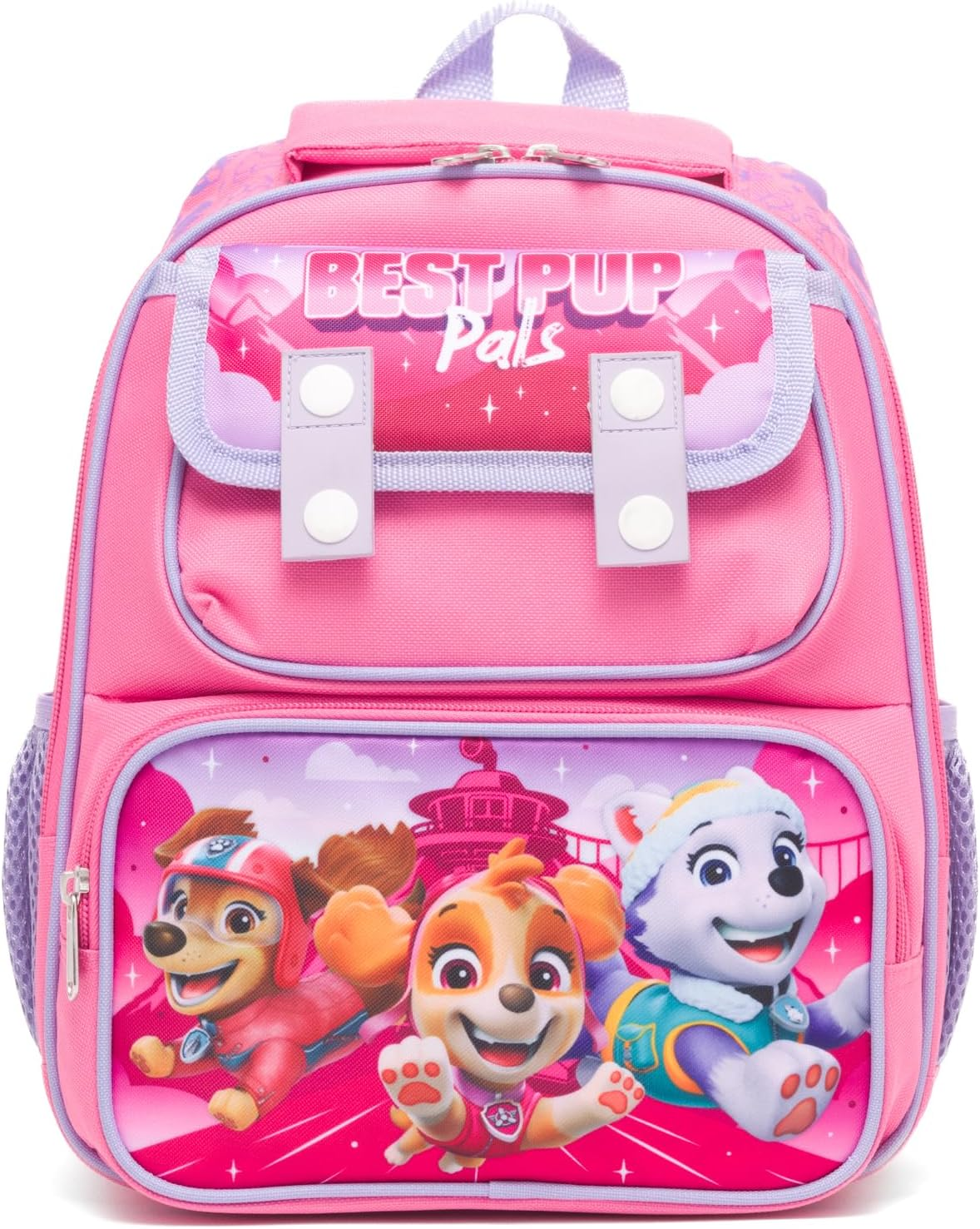Ruz - Paw Patrol 12 Inch Pre-School Backpack with Padded Back and Adjustable Straps, Pink, Medium, Backpack