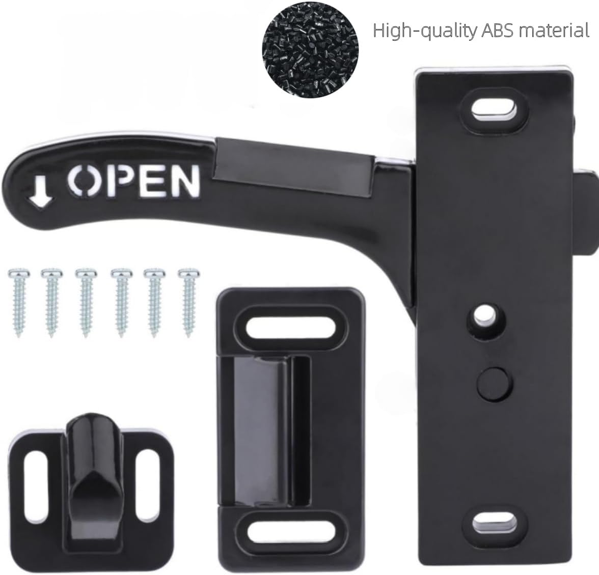 RV Screen Door Latch, Passenger Side Entry Door Replacement Parts for RV Camper Travel Trailer， (Left Side) image number 4