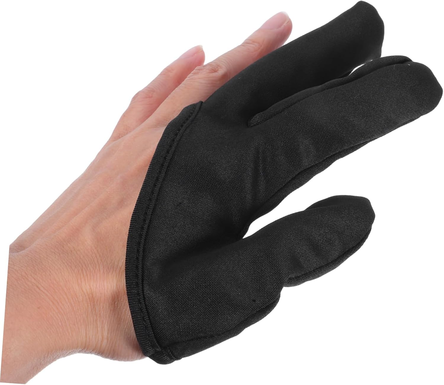 EXQUIMEUBLE Hair Styling Glove Heat Resistant Thermal Three Finger Design for Women Salon Home Use Hair Dyeing image number 1