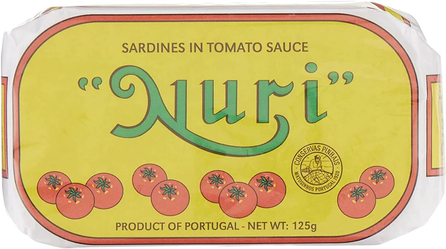 10 Pack NURI Portuguese Sardines in Tomato Sauce - (125 Gram Cans) (Tomato Sauce 10 Pack) image number 5
