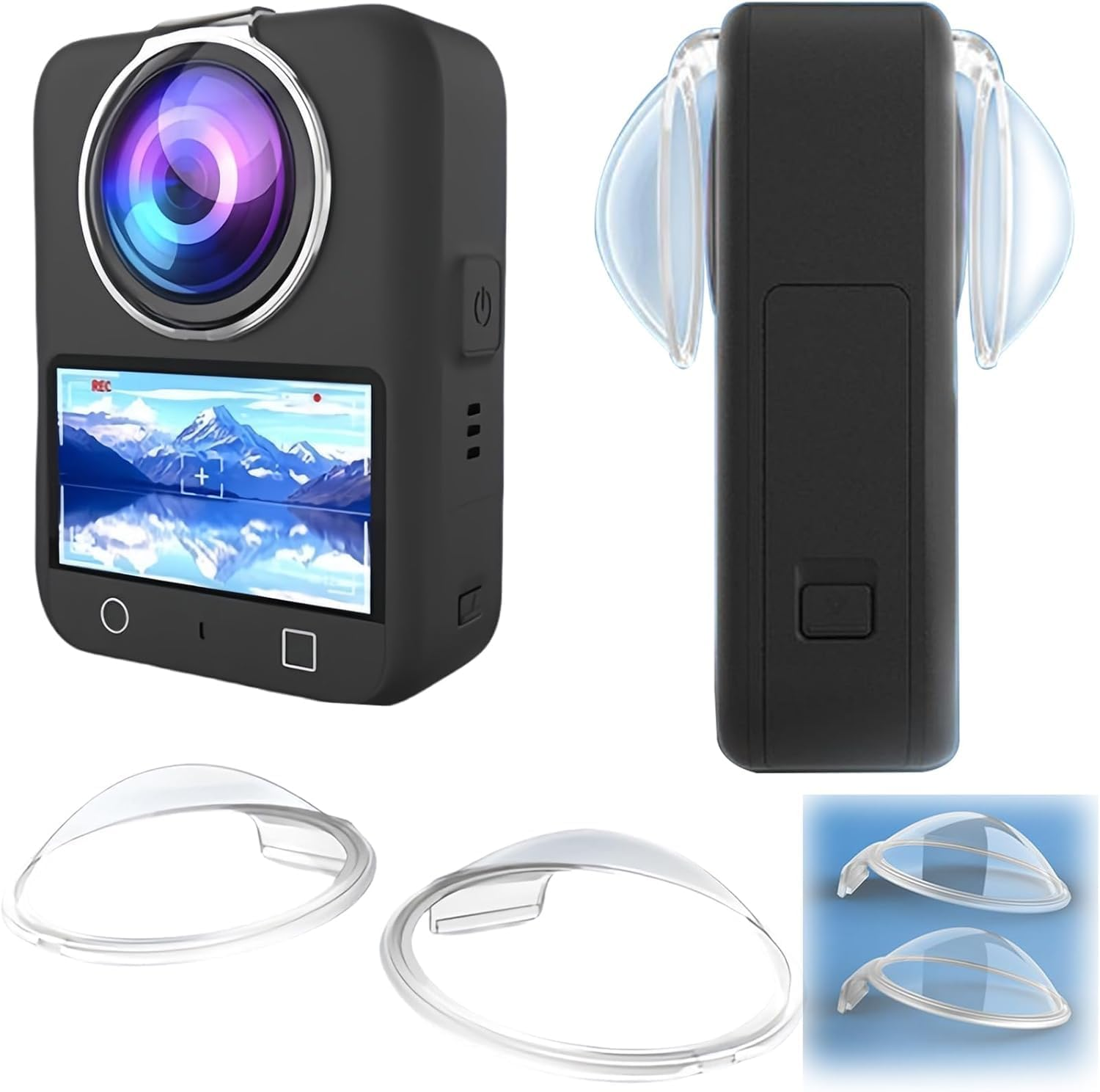 T Tersely Protective Lens Cover for DJI OSMO 360, Scratch Proof, Fall Resistant, Dust Resistant, High Definition Lens Guard for OSMO 360 image number 2