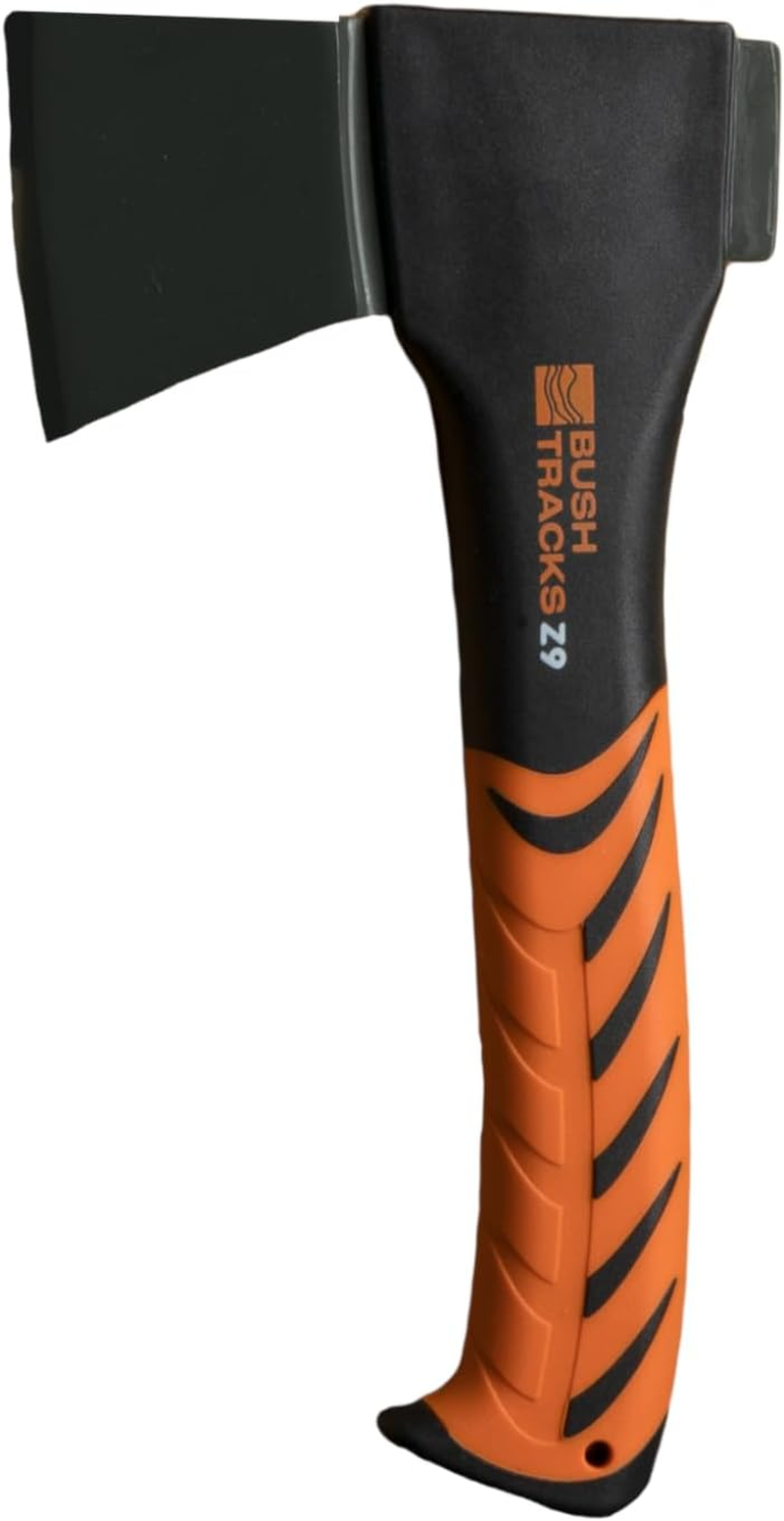 9" Camp Hatchet Axe &ndash; Compact Wood Splitting Axe with Sharp Blade & Anti-Slip Handle &ndash; Small Camping Hatchet for Firewood, Bushcraft, Garden & Outdoor Use image number 1