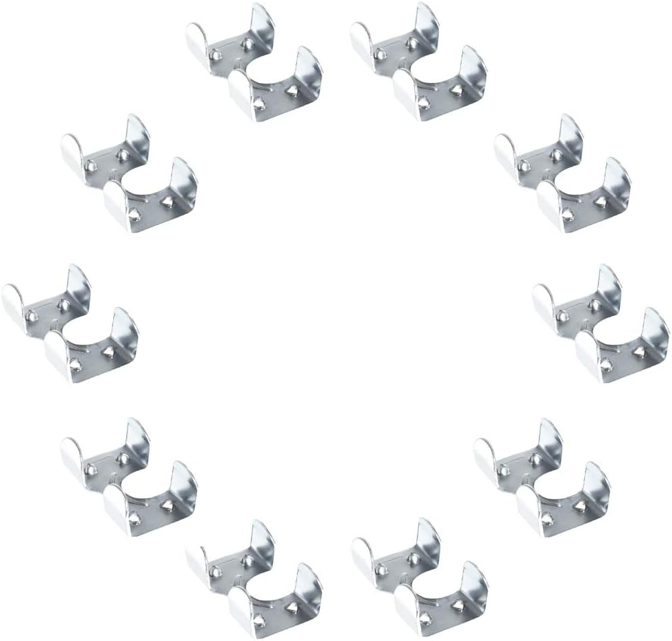 Heavy Duty Zinc Plated Double Rope Clamps Fits 3/8-Inch, 1/2-Inch, 5/8-Inch and 1/4-Inch Ropes Cords - Multiple Pack Sizes Available