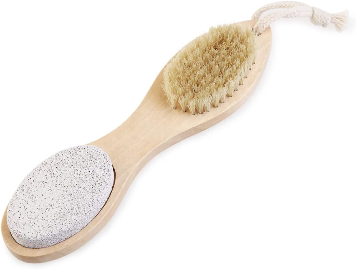 FOMIYES 4-In-1 Foot File Callus Remover Pumice Stone Nail Brush for Foot Exfoliation image number 5