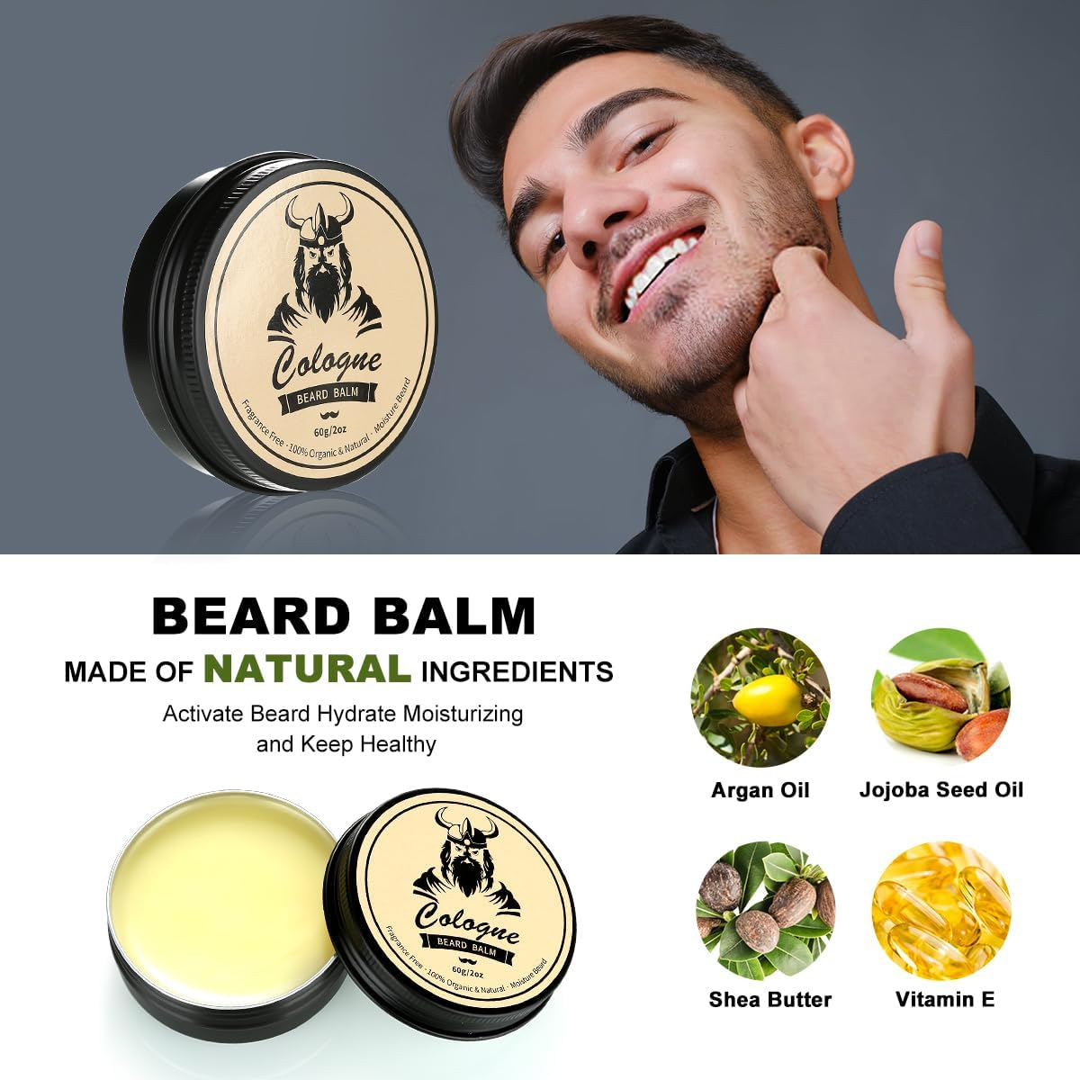 Beard Kit Gifts for Men, 9 Pcs Beard Care Grooming Kit, Beard Growth Kit Unique Men'S Gifts for Men Dad Him Husband Boyfriend, Father'S Day Anniversary Birthday Ideas for Dad Boss image number 2