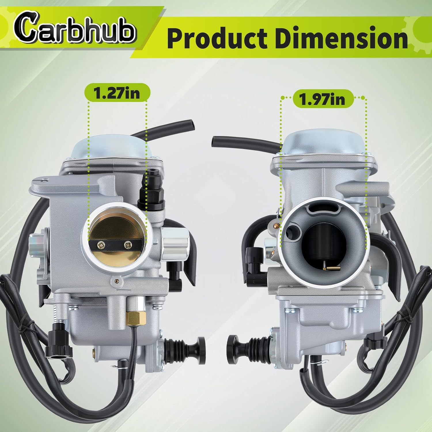 Carbhub Carburetor for Honda Foreman 450 TRX 450 TRX450ES TRX450FE TRX450FM TRX450S 1998-2004 Aftermarket Carb with Throttle Base Cover & Screw image number 3