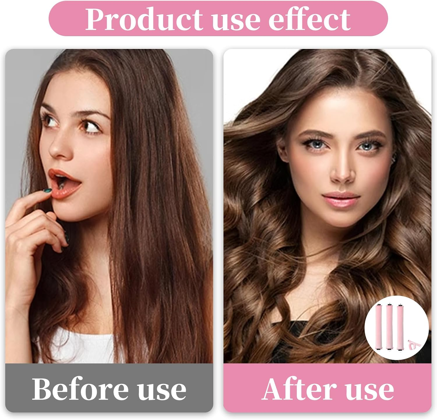 Pack of 3 Heat-Free Curls - Heatless Curls Band, Curls without Heat for Long Hair & Overnight Use image number 5