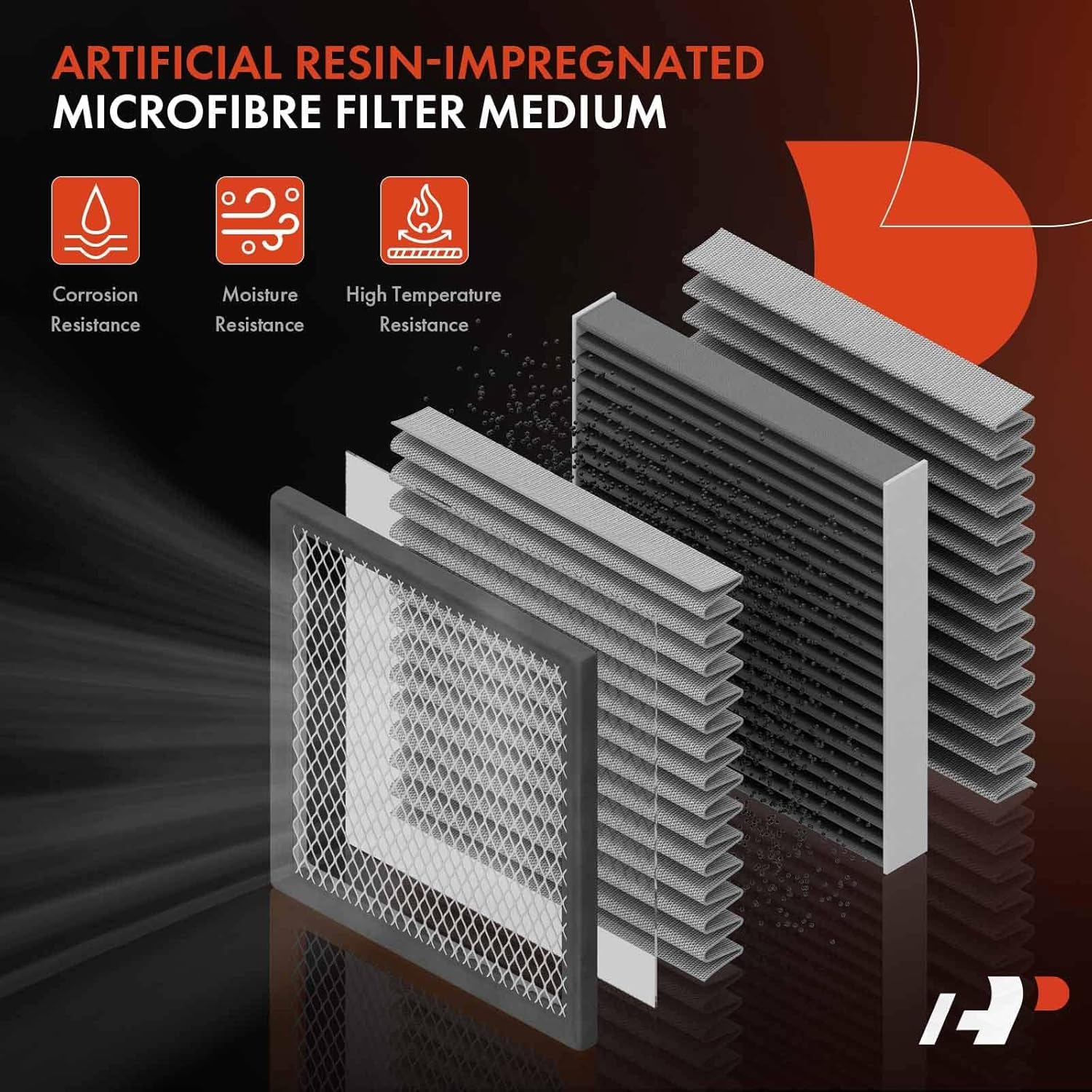 A-Premium Engine Air Filter Compatible with Mitsubishi Outlander 2007-2013, Outlander Sport 2011-2012, Lancer 2008-2015, RVR 2011-2012, Replace# 1500A023