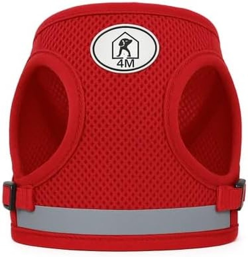 4M Pets No-Pull Reflective Mesh Dog Harness & Leash &ndash; Breathable, Step-In Vest for Small & Medium Dogs image number 1