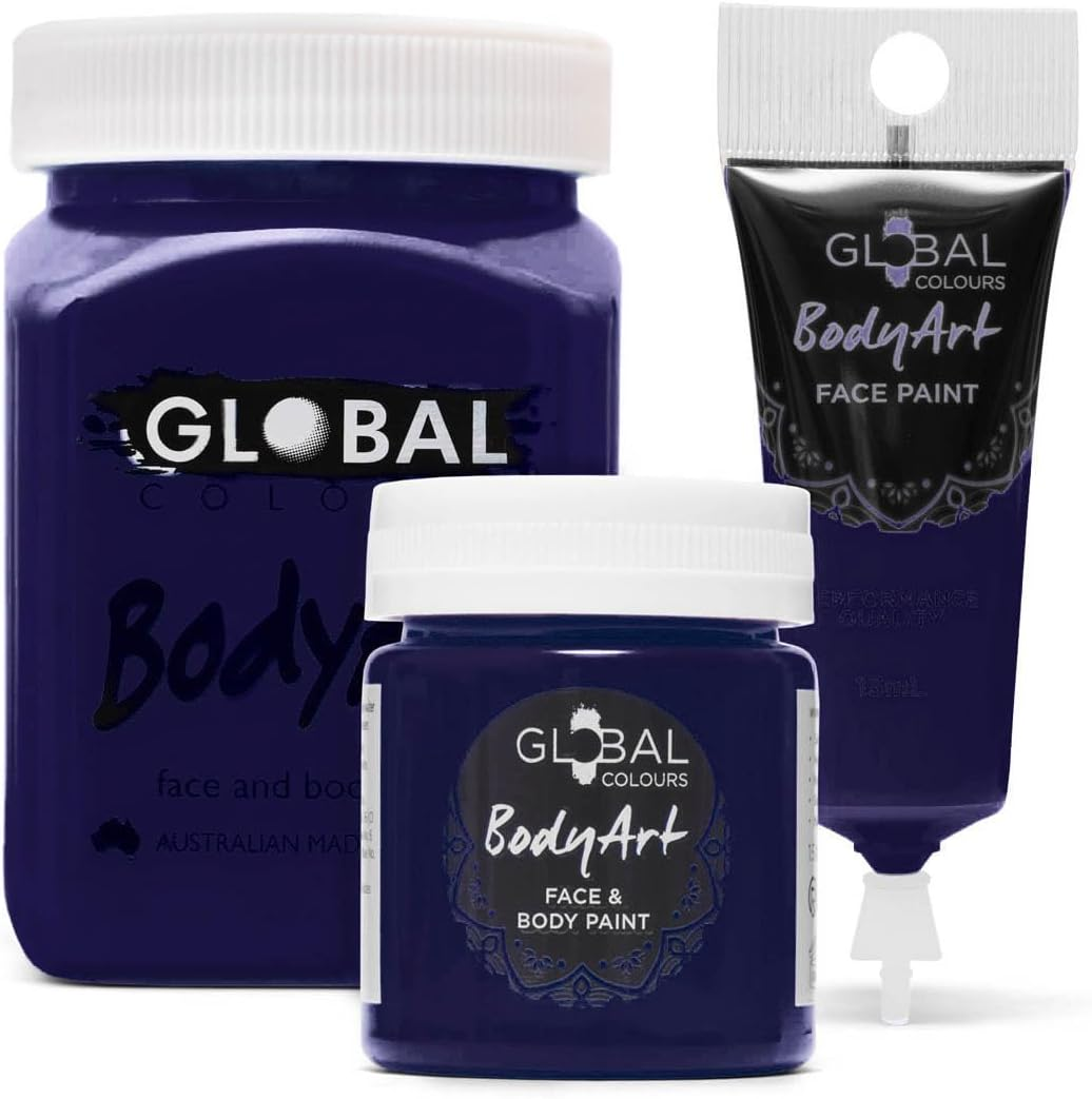 Global Colours Purple - Bodyart Paints - 45Ml | Artist Paints