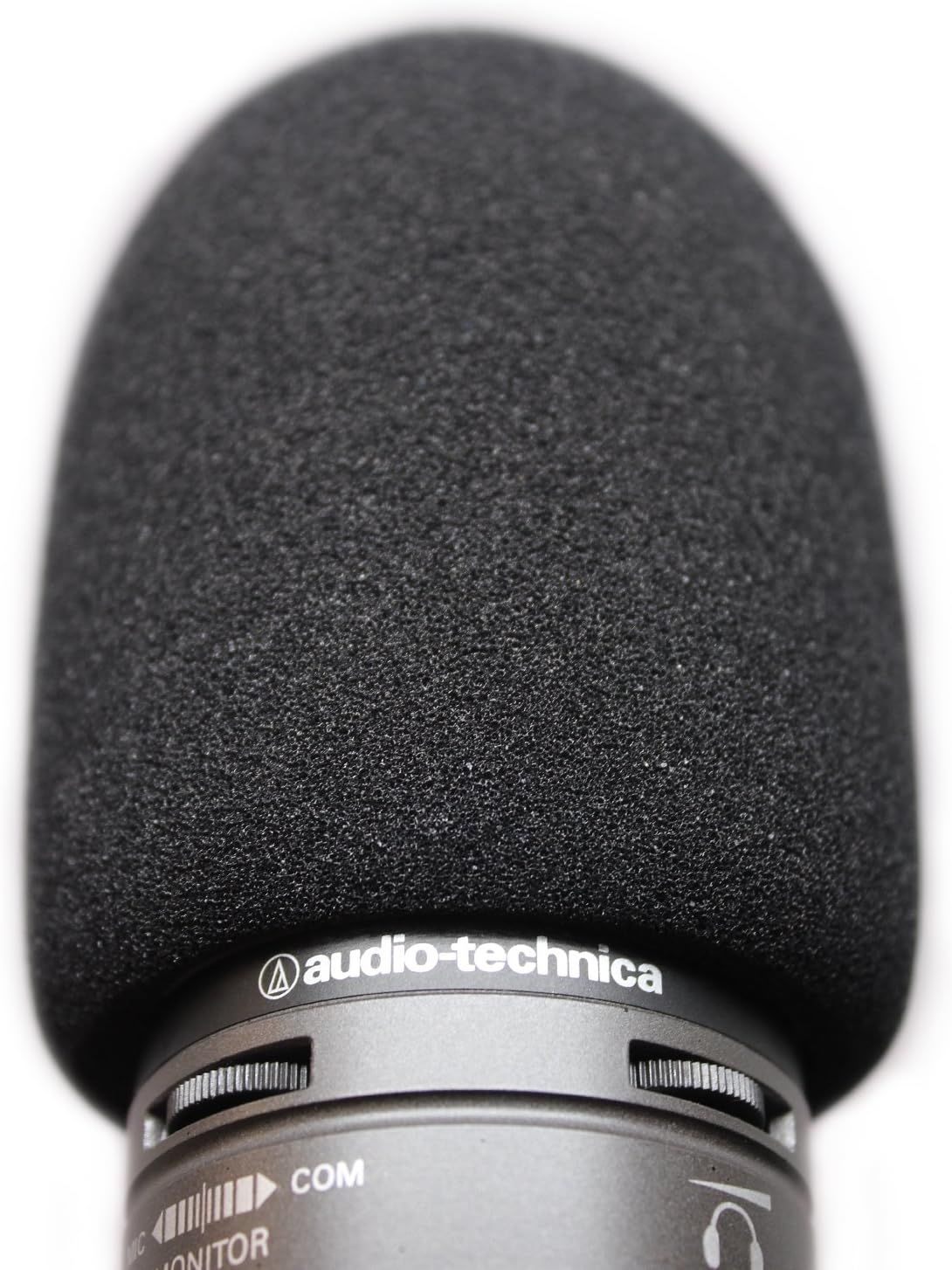 AT2020 Pop Filter by Vocalbeat - Audio Technica AT2035 Condenser Mic Foam Windscreen from Quality Sponge Material - Mic AT2020 USB Pop Windscreen Filters Recording and Background Noises - Black Color image number 3
