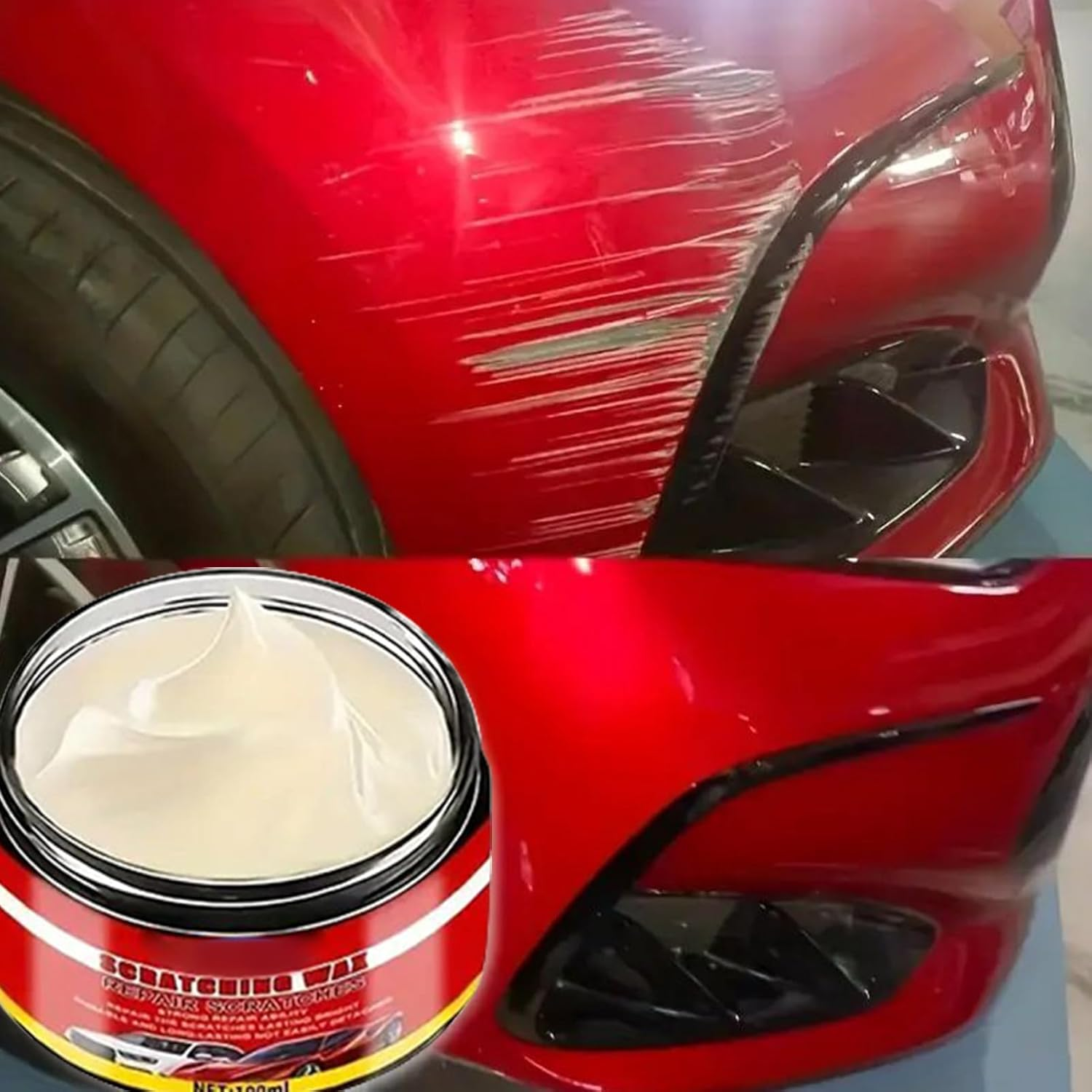 Scratch Remover for Vehicles | 100Ml Deep Scratch Remover for Cars - Long-Lasting Coating Restorer with Sponge Cleaner Paint Solution for Marine Auto Automotive RV Interior Exterior image number 4