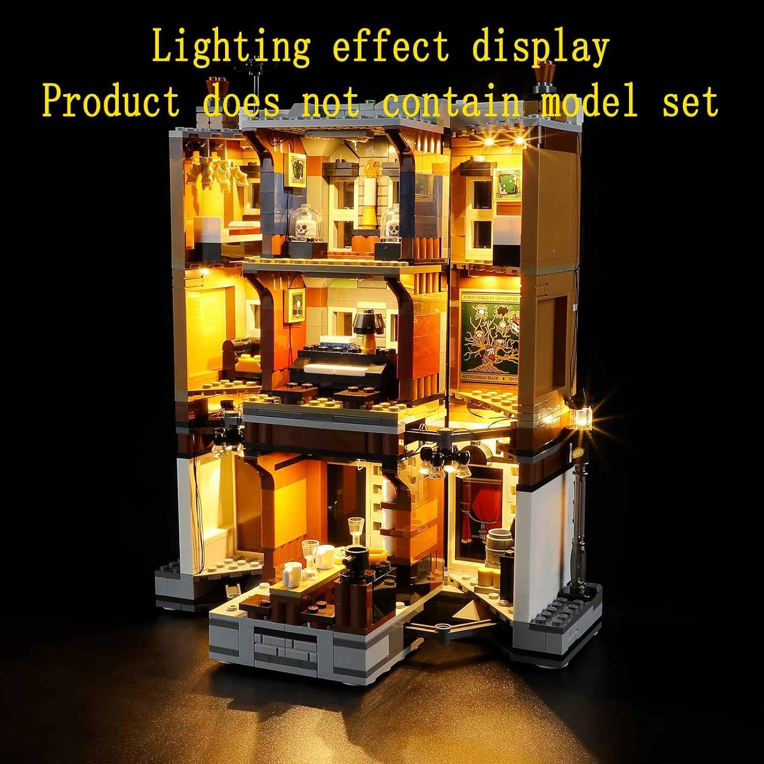 GEAMENT LED Light Kit Compatible with  Harry Potter 12 Grimmauld Place - Lighting Set for 76408 Building Model ( Set Not Included) image number 4