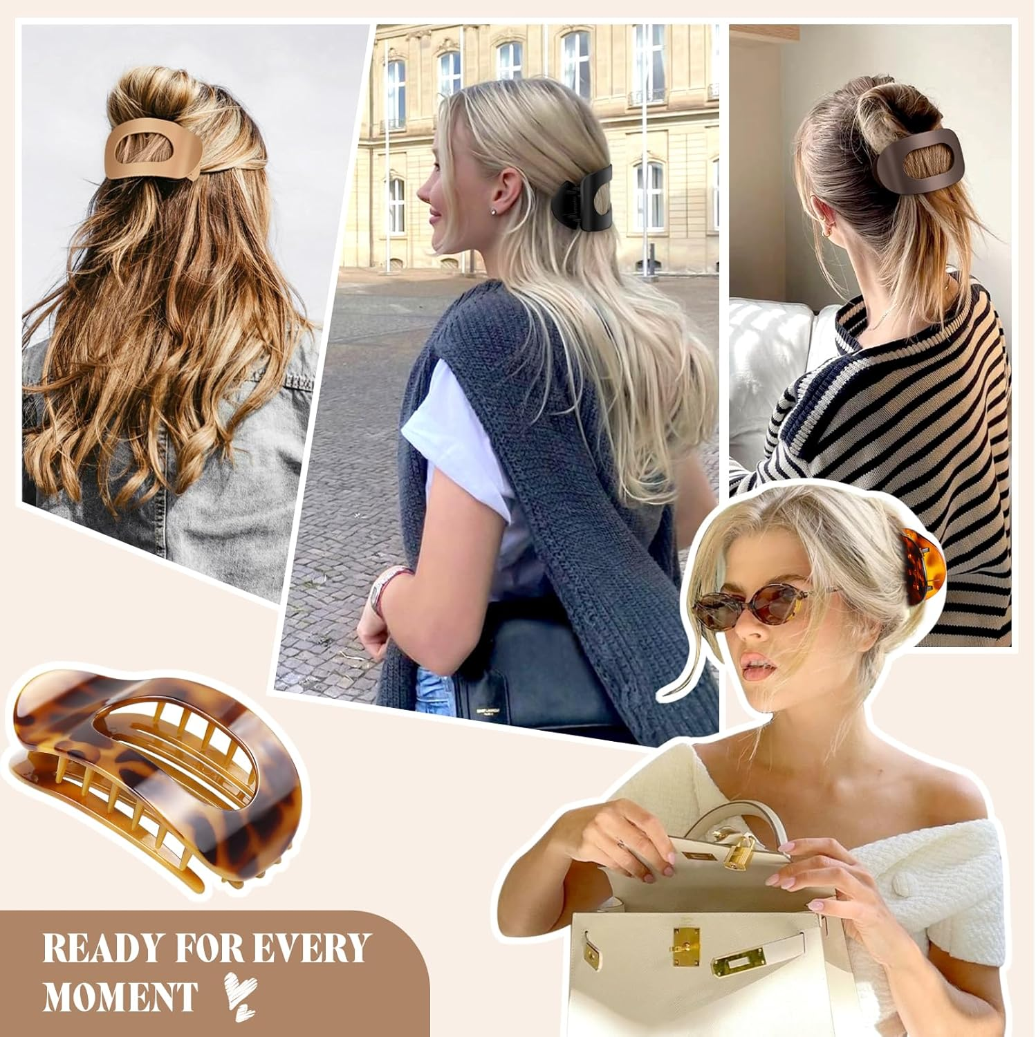 Awumbuk Pack of 6 Large Hair Clips image number 1