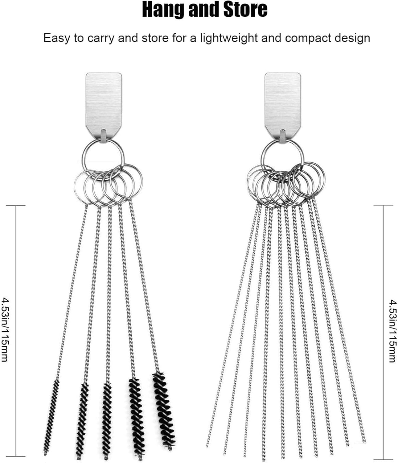 MJIYSGS Carburetor Cleaning Kit, 28Pcs Stainless Steel Cleaner Fuel Injector, Cleaner Welding Tip, Cleaning Set, Wire Brush Set