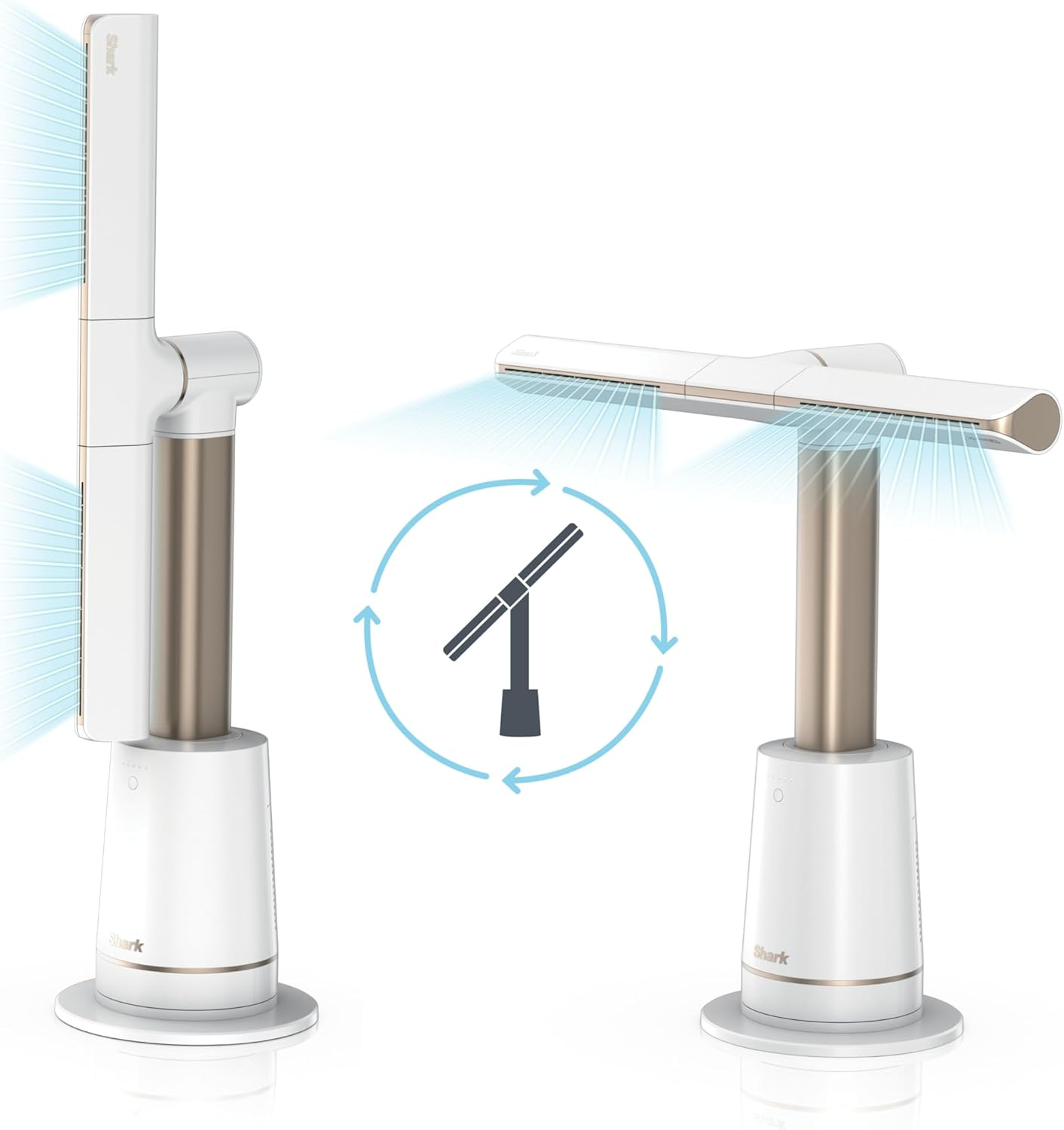 Shark Turboblade Bladeless Tower Fan, White image number 4