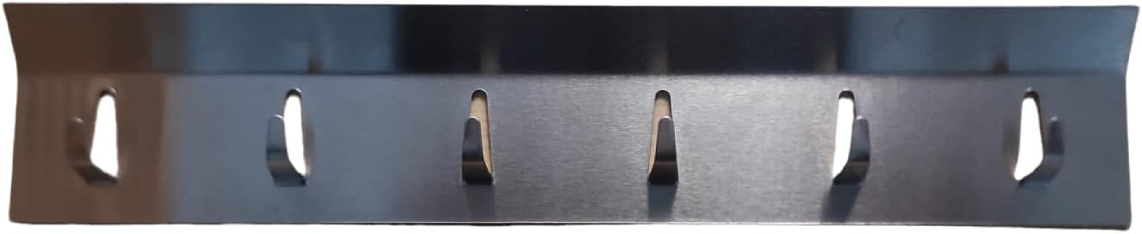 Saraoriginalshop Kitchen Utensil Holder with Extra Strong Adhesive with 6 Hooks with Top Pleats, Stainless Steel Ladle No Drilling Required image number 1