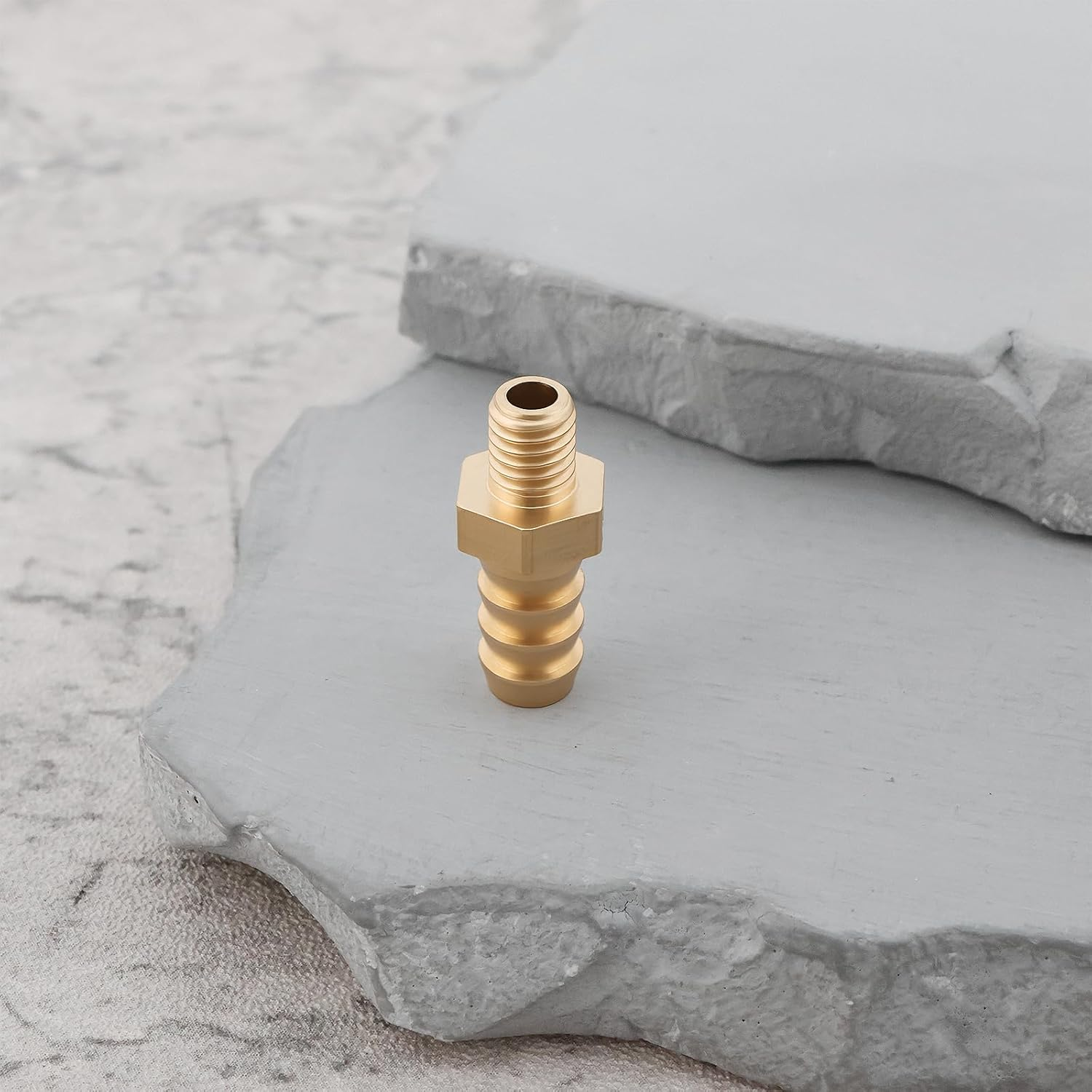 VGOL 4Pcs M5X0.8 6Mm Brass Barb Hose Tail Connector for Pond Pool Hose Pipe image number 5