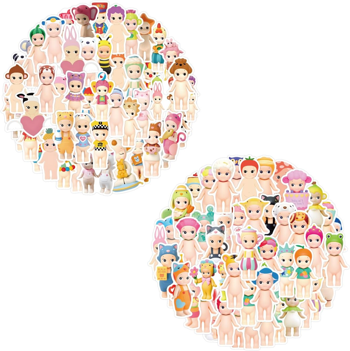110Pcs Sonny Angel Stickers, Vinyl Waterproof Cute Sonny Angel Stickers for Kids Teen Crafts Laptop Bottles Envelopes Gifts Tags Snowboard image number 2