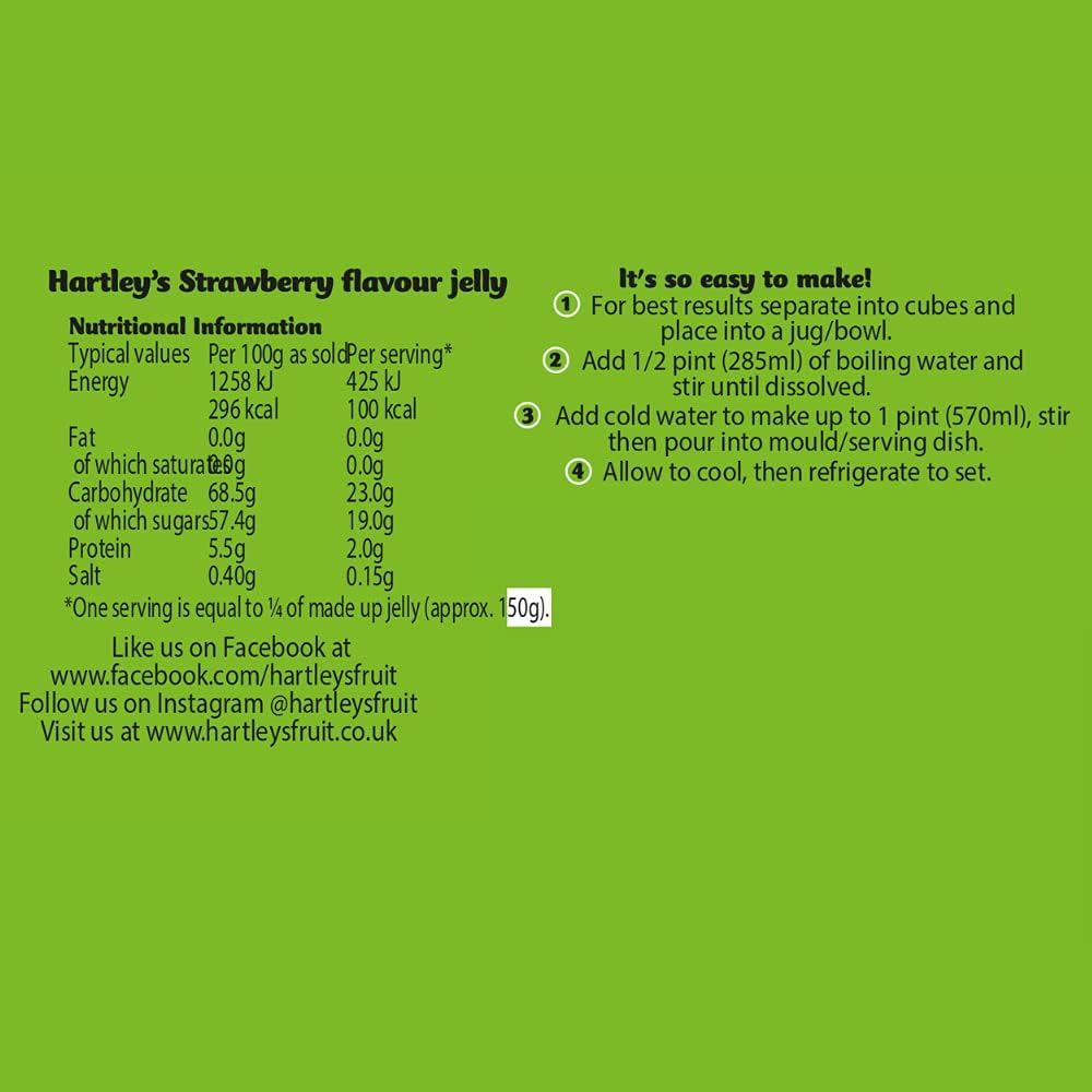 Hartley'S Strawberry Jelly Tablet, 135G image number 1