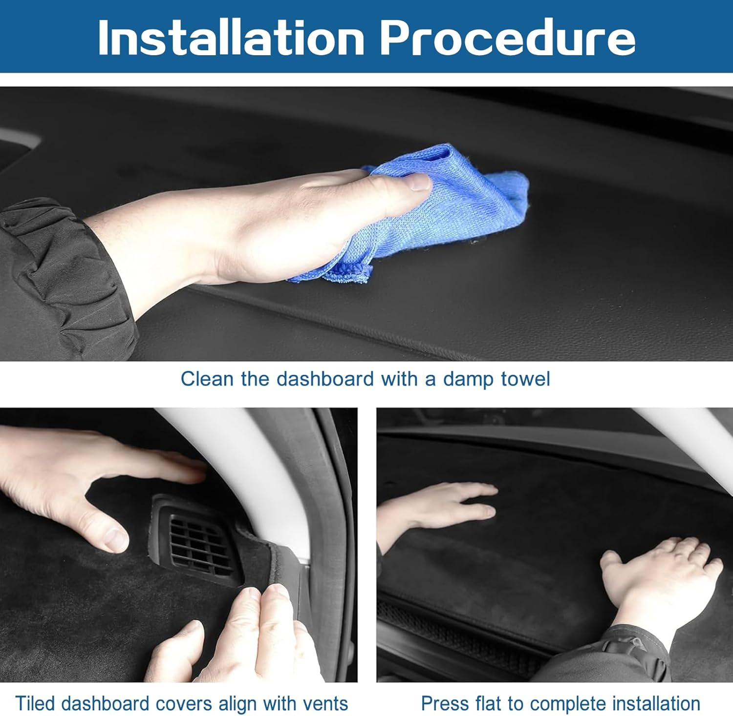 Car Dash Mat Dashboard Cover for Toyota Rav4 2025-2019 Non-Slip Suede Dash Pad Sunshield Windshield Glare Protector for for Toyota RAV4 Interior Accessories image number 2