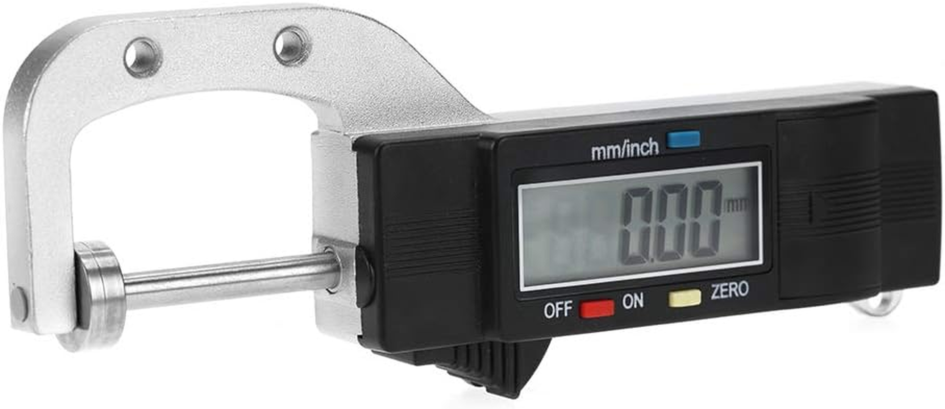 Digital Thickness Gauge, 0-25Mm Range, Large LCD Display, Switchable Mm/Inch Units, for Material Thickness Measurement image number 1