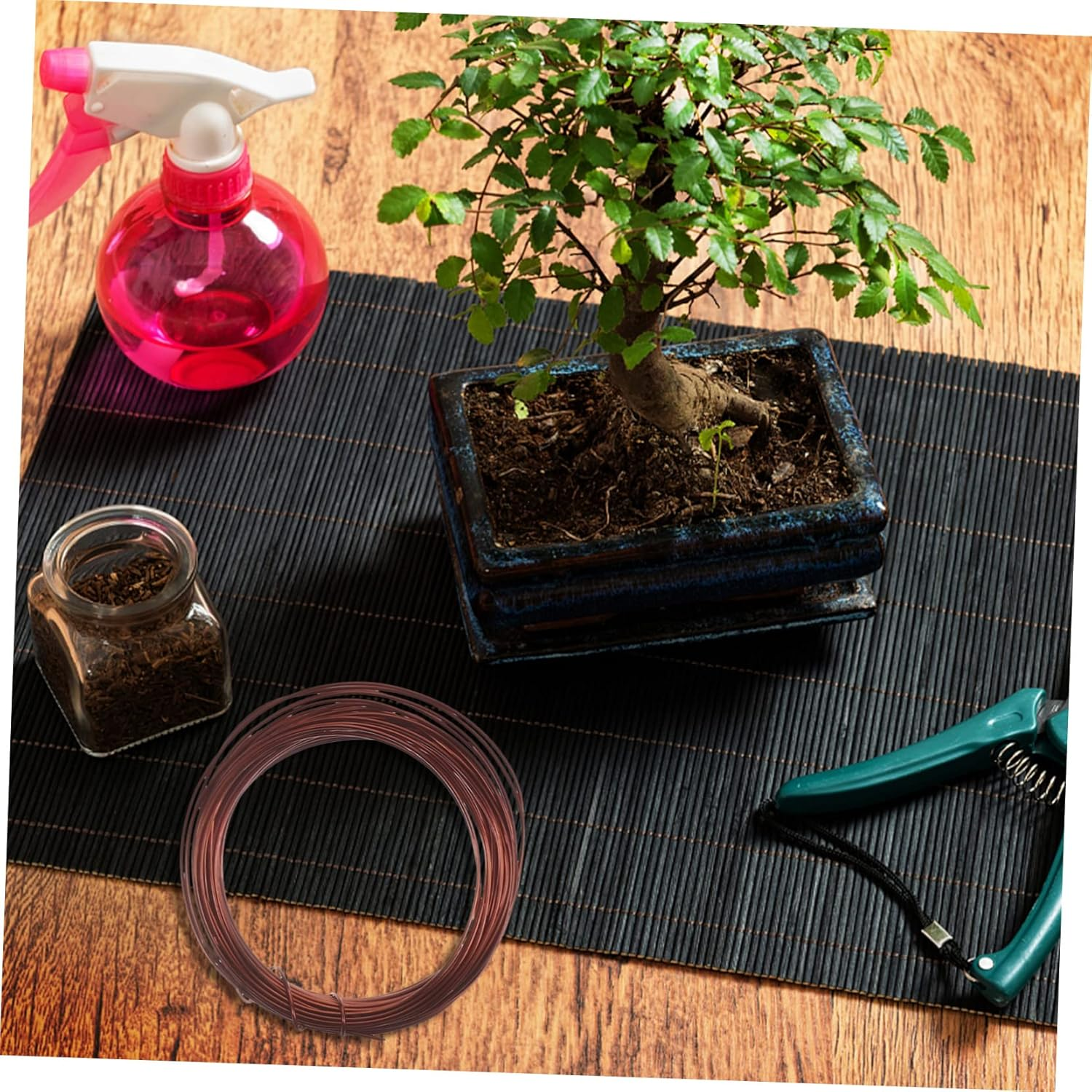 SUPVOX Bonsai Wire Kit for Plant Training and Tree Modeling, 10 Meters Antique Copper Aluminum Wire Set for Bonsai Tree Shaping and Climbing Plant Support in Gardening image number 4