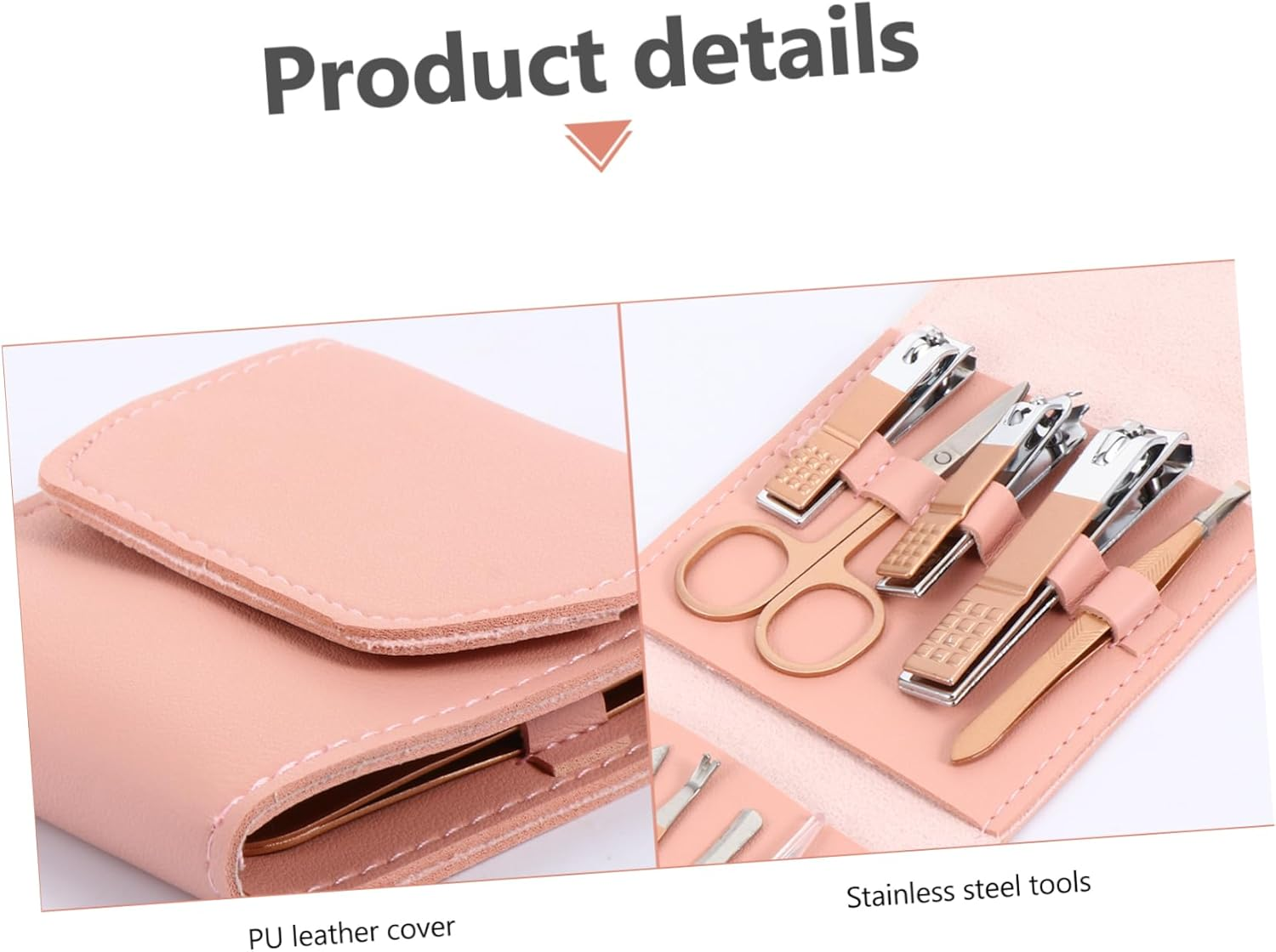 WRITWAA Nail Care Tools Set Manicure Kit for Seniors Nail File Clippers Grooming Kit image number 5