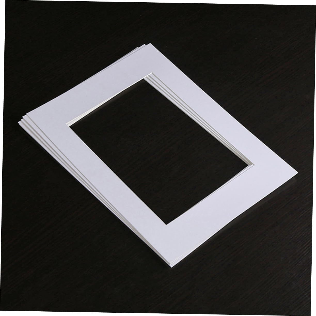 NUOBESTY White Picture Mats 25Pcs 10 White Picture Frames White Core Picture Mats A3 Customized Paper Jam Photo Matting Mats image number 2