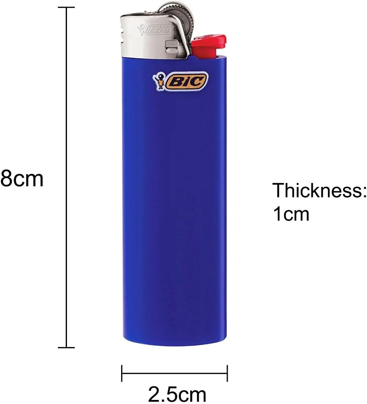 50X Bic Lighters Genuine J26 Maxi Cigarette Lighter image number 1