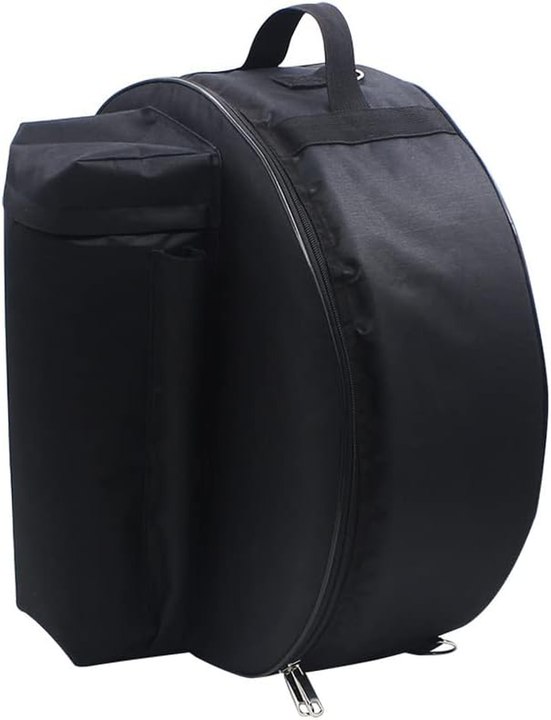 Snare Drum Bag, Durable 14 Inch Snare Drum Bag Backpack Case with Shoulder Strap outside Pockets image number 5