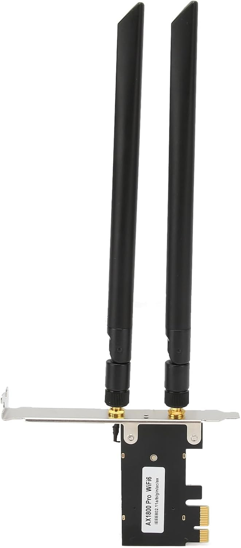 AX1800 Pro WIFI6 PCIE Network Card, 1800Mbps Bluetooth Dual Antenna PCIE Adapter Network Card for Desktop PC, PCIE X16 Expansion Card for HD Video Online Games image number 6