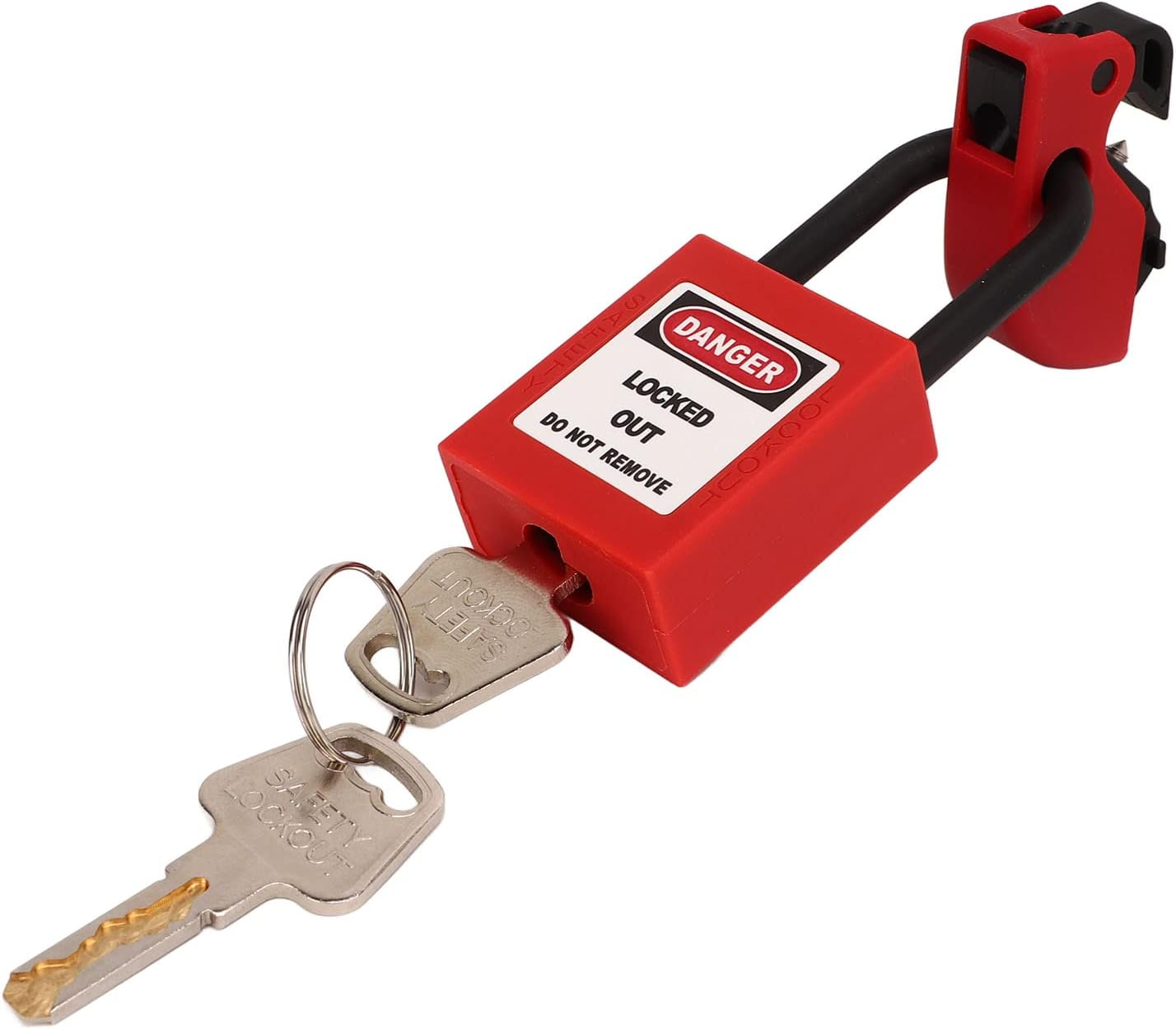 Electrical Lockout Tagout Kit, Multipole Circuit Breaker Lockouts Plug Hasps Clamp on Group Tag Universal Lock Keyed with Number 2 Keys for Station Refill Safe Lock Outs image number 5