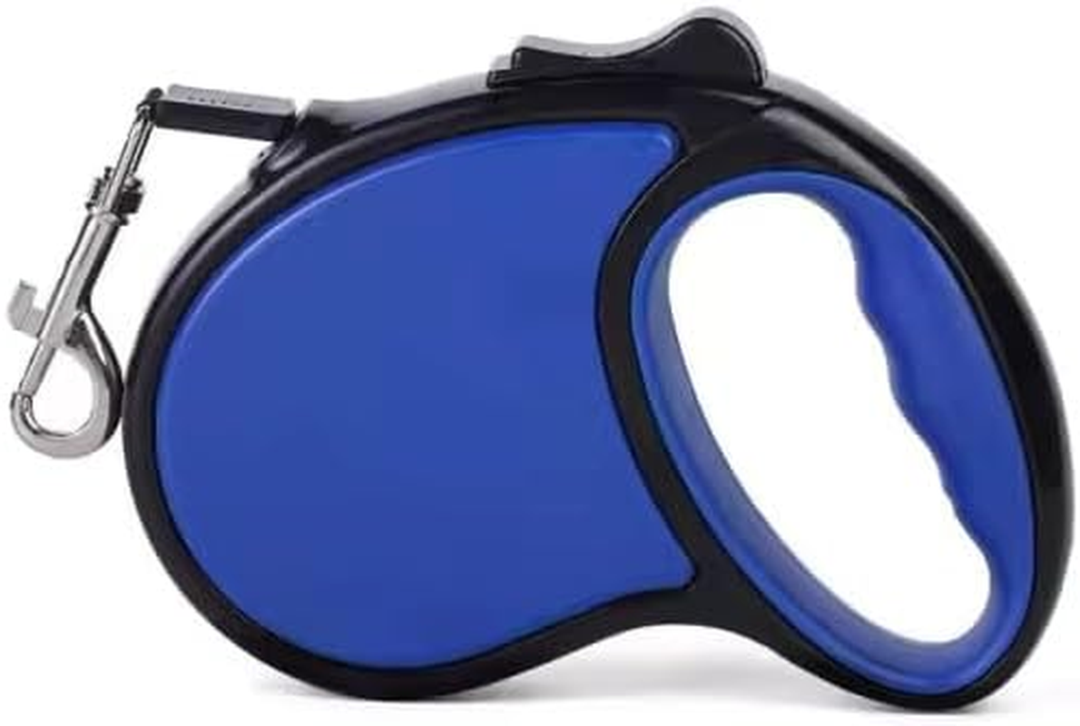 SY 2025 Fashion Retractable Dog Leash, 5M, Nylon, Puppy Lead Retractable Pet Leash, for Dogs under 44 Lbs, Locking Mechanism, 16Ft (Blue)