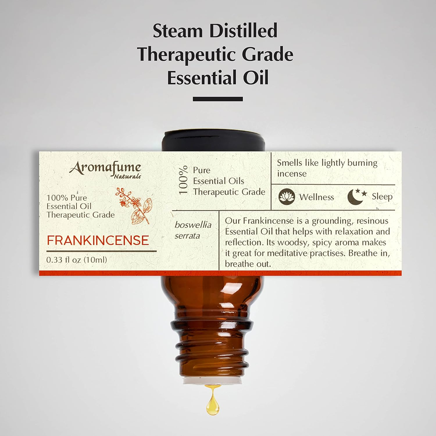 AROMAFUME Frankincense Essential Oil - 100% Natural, Essential Oils - Pure, Calming Aromatherapy Oil for Home Diffusers image number 4