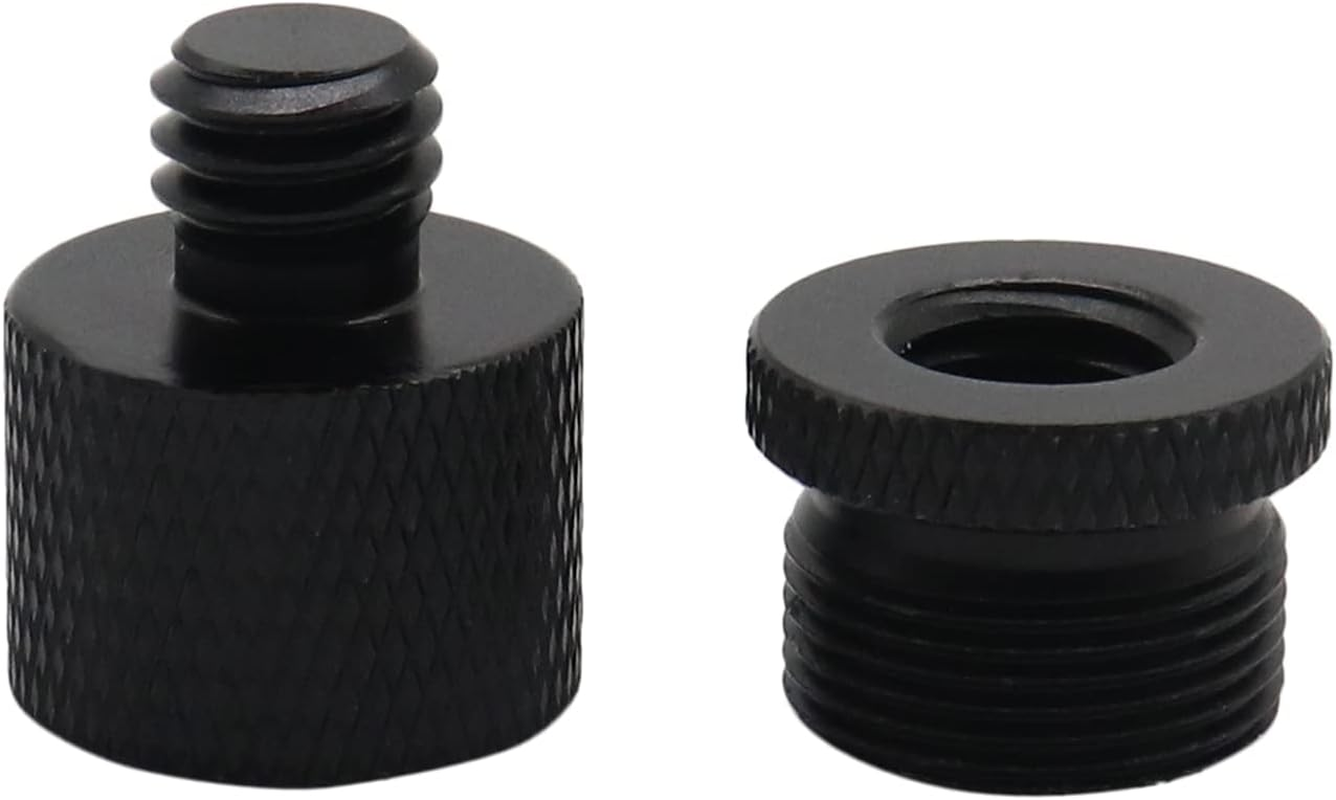 Thread Adapter Worthplanet Mic Screw Adapter 5/8 Female to 3/8 Male and 3/8 Female to 5/8 Mic Stand Adapter for Microphone Stand Tripod Adapter W060006 image number 2