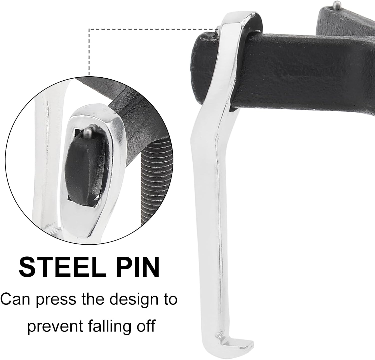 Chgimposs 4" 2 Jaw 3 Jaw Gear Puller, Adjustable Bearing Puller, Reversible Removal Tool for Internal External Pulling, Puller Tool for Removal of Pulleys Flywheels Bearings Gears image number 3