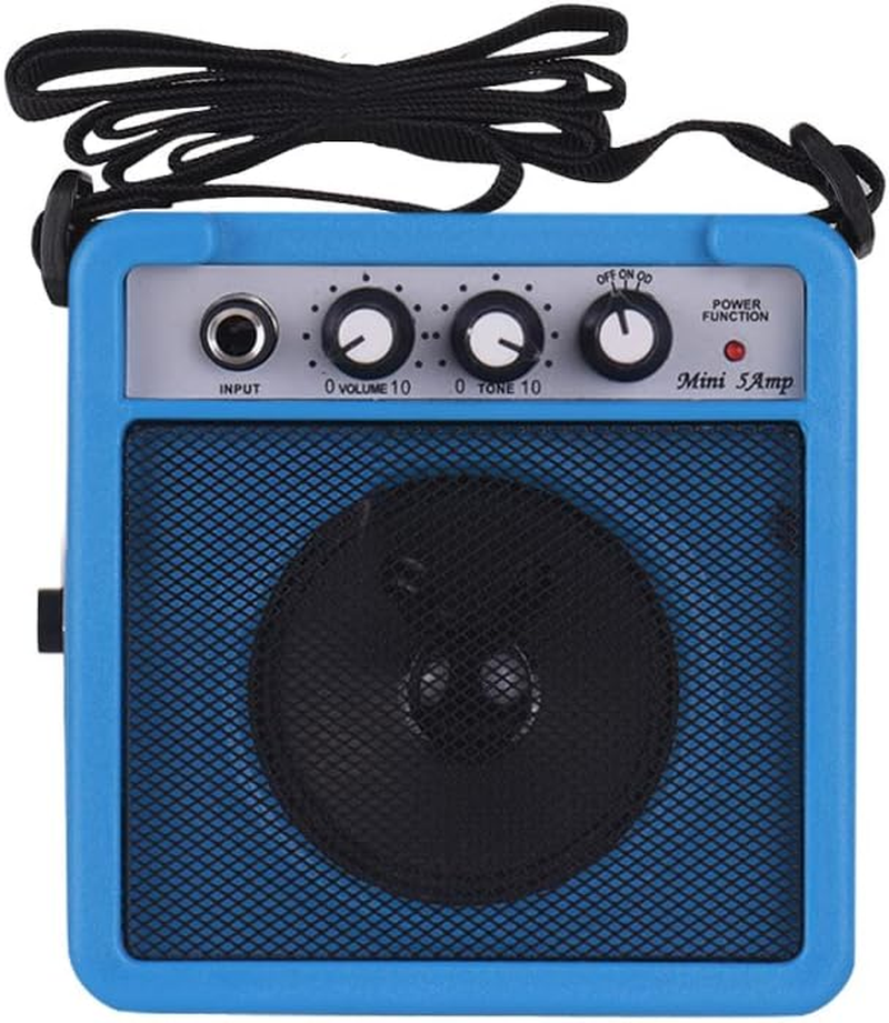 Yasao 5W Mini Guitar Amplifier Amp Speaker with 3.5Mm & 6.35Mm Inputs 1/4 Inch Output Supports Volume Tone Adjustment Overdrive image number 2
