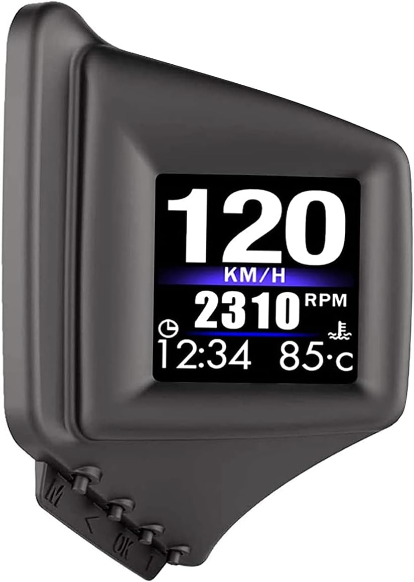 Car HUD P8, OBDII & GPS Dual System, 2" LED Display, Black image number 6