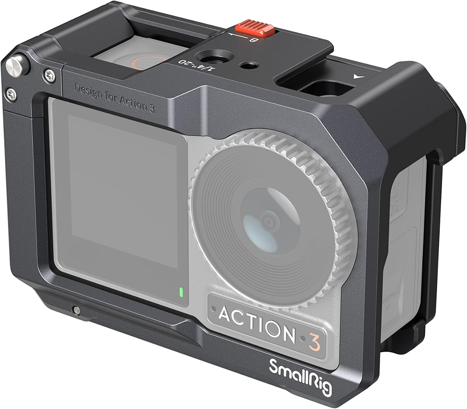 SMALLRIG Action 3 Action 4 Camera Cage for DJI, Protective Cage Compatible for DJI Mic, Protective Frame for DJI Osmo Action 3 Action 4-4119B image number 3