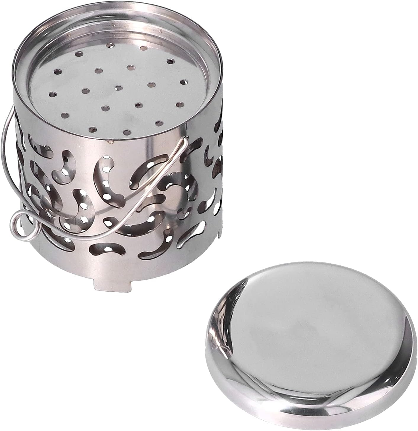 Tabletop Fire Pit, Portable Smokeless Fire Pit with Stand Stainless Steel Mini Fireplace Portable Outdoor Firepit for Camping Travel Picnic Backyard Patio Garden Decor image number 2