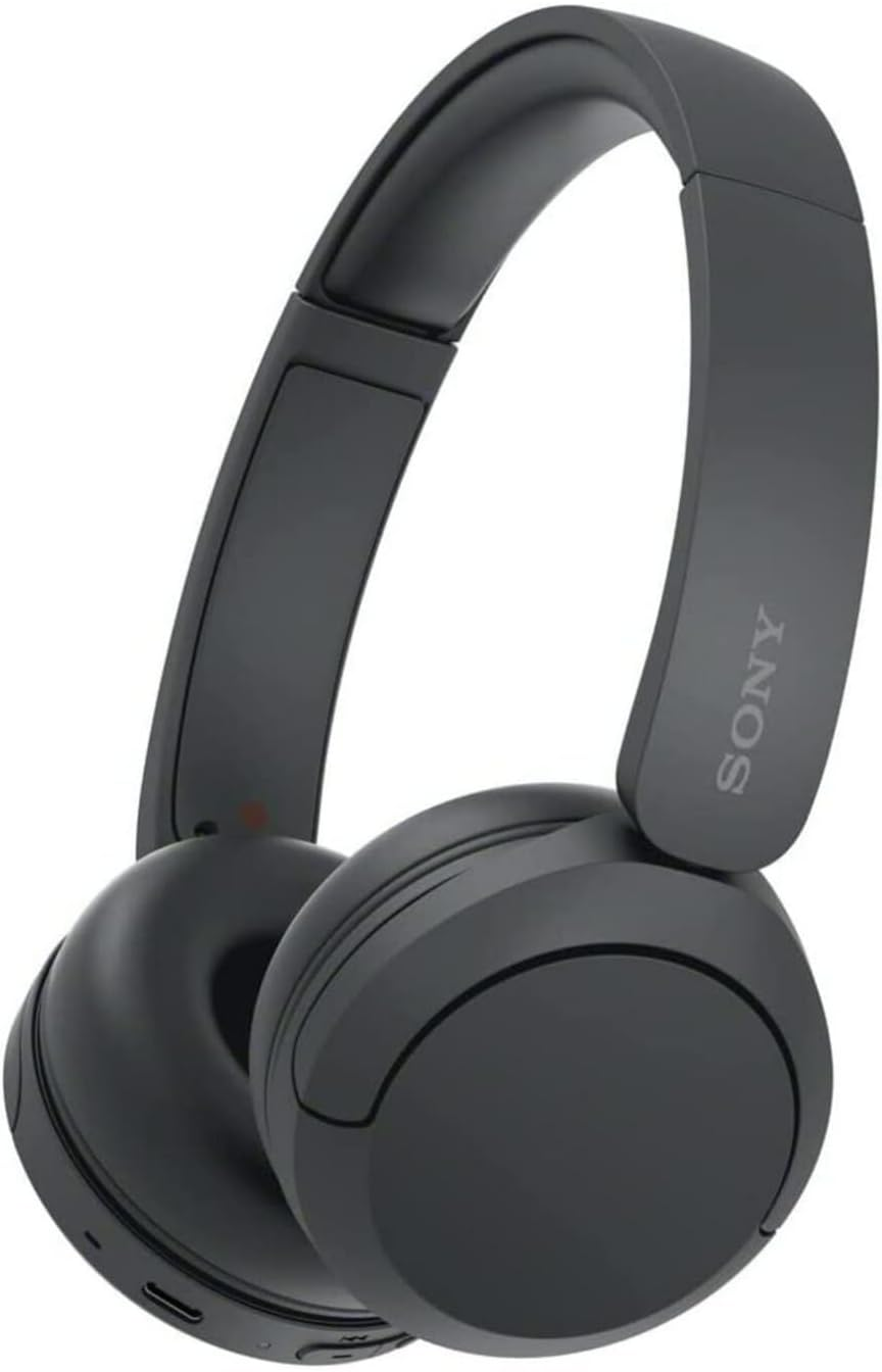 Sony WH-CH520 Wireless Bluetooth Headphones - up to 50 Hours Battery Life with Quick Charge Function, On-Ear Model - Black