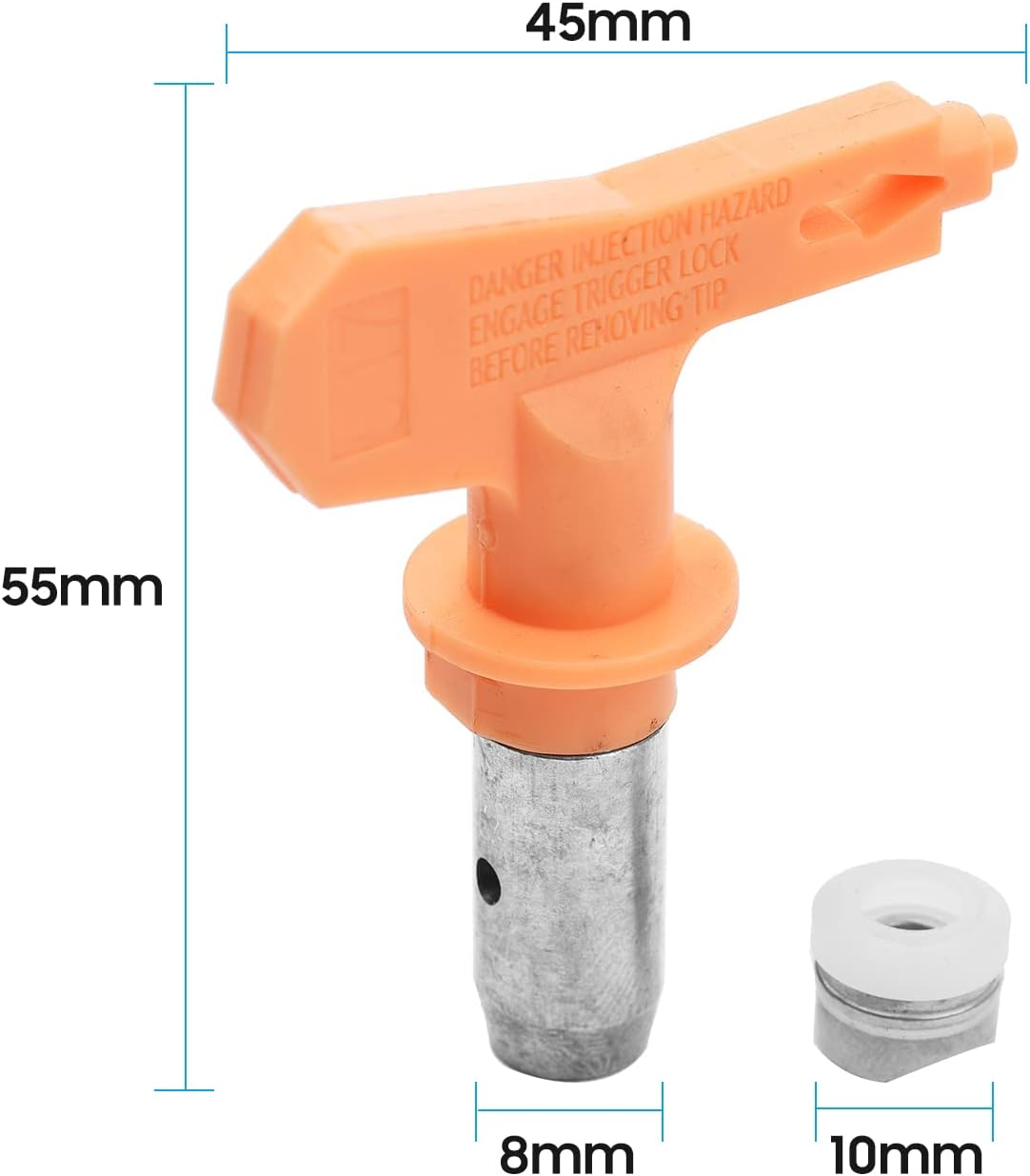 7/8-Inch Universal Sprayaccessory Tool for Wagner for Wagner Airless Paint Sprayer with Anti-Splash Baffle 517 Tip Extension Pole Tip Seal image number 4